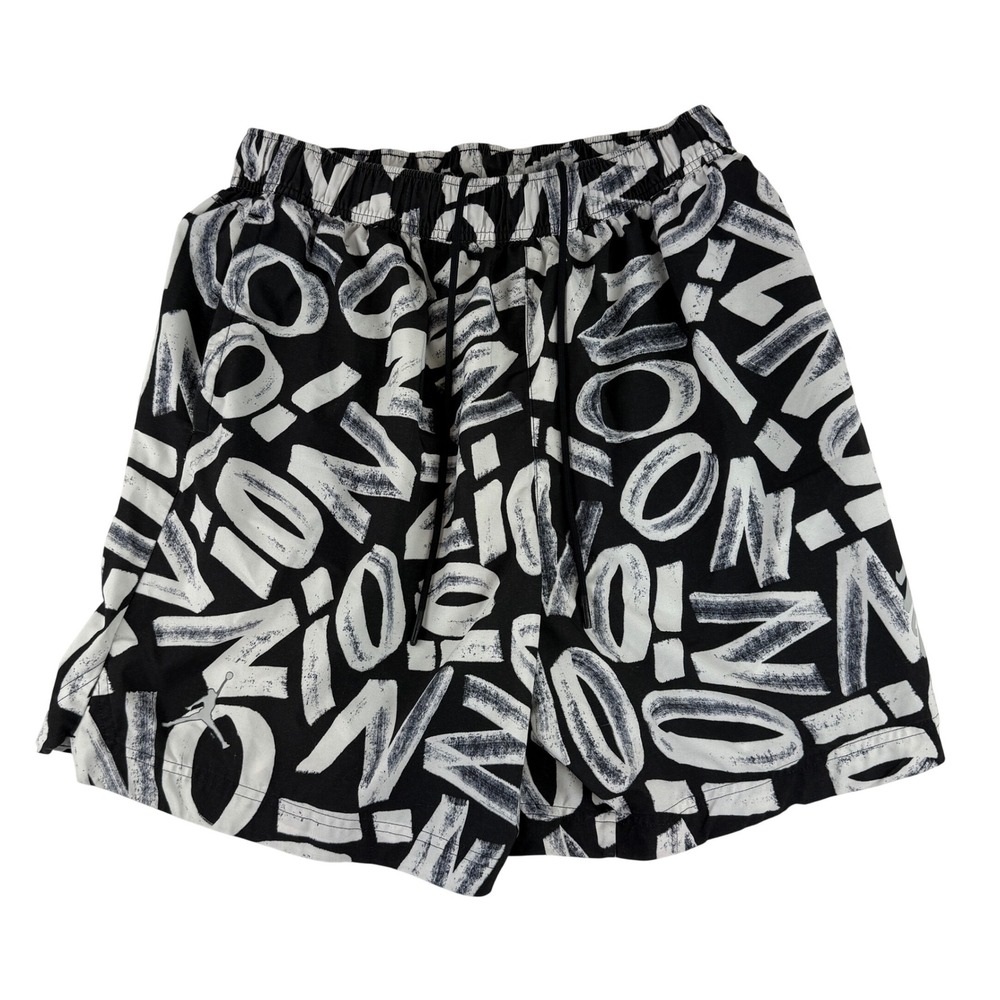 Jordan Graphic Basketball Shorts Mens XL Black White DH0590-010 Jumpman Print